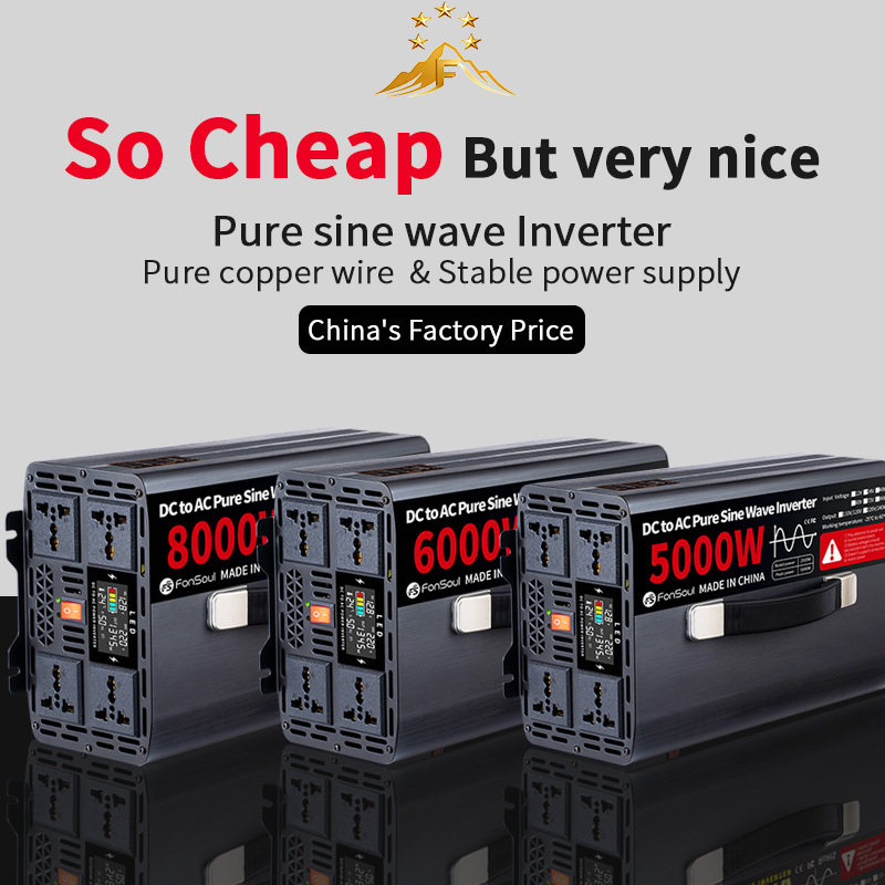 Pure Sine Wave Inverter 5000W 48V 220V - 5KW 6KW 8KW Reiner Sinus-Wechselrichter für
