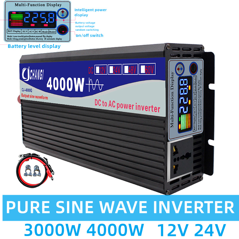 Inverter Pure Sine Wave 60Hz 120V 3000W - Reiner Sinus-Wechselrichter, 12 V, 220 V,