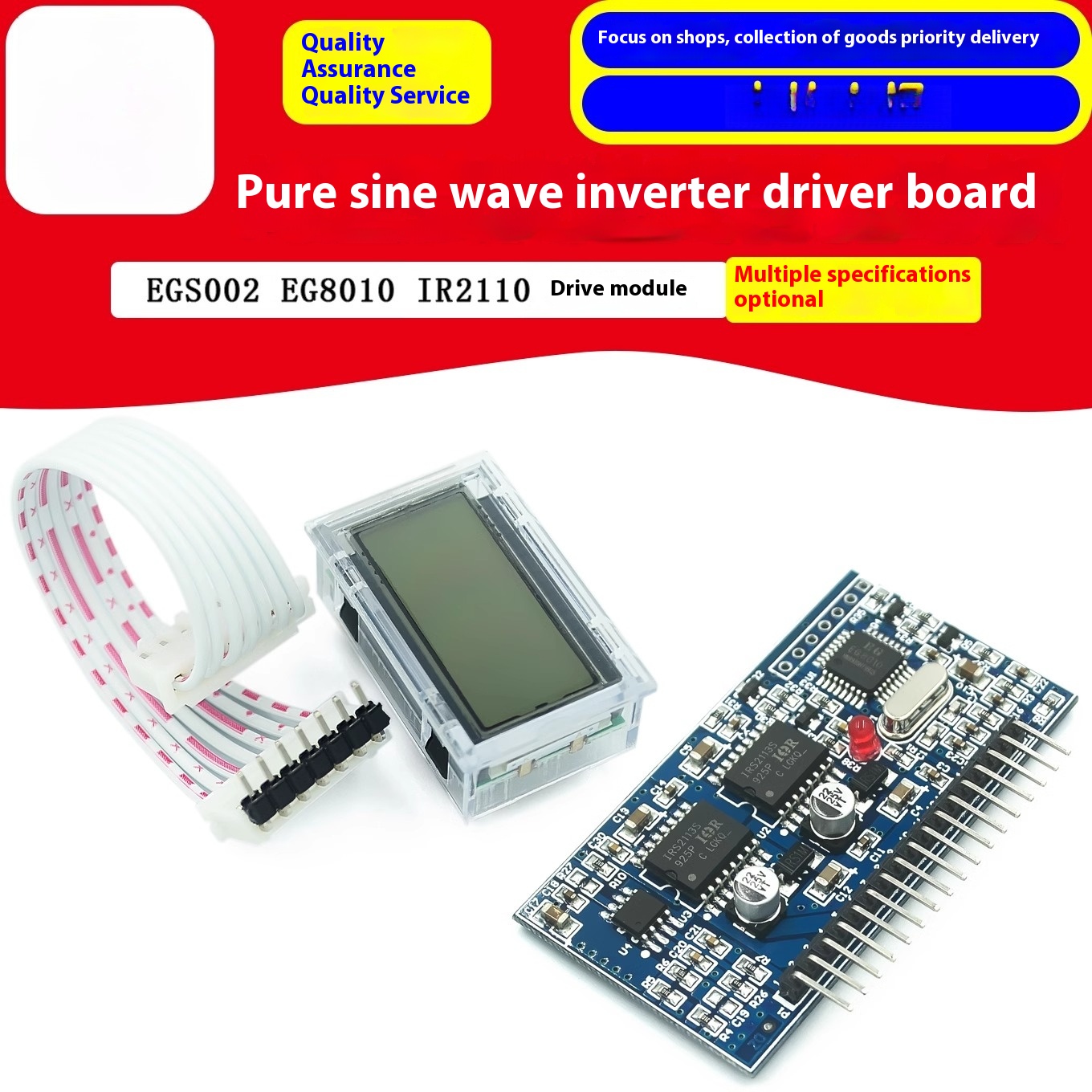 Egs002 Pure Sine Wave Inverter Driver Board - Treiberplatine für reine Sinuswellen-Wechselrichter EGS002 EG8010