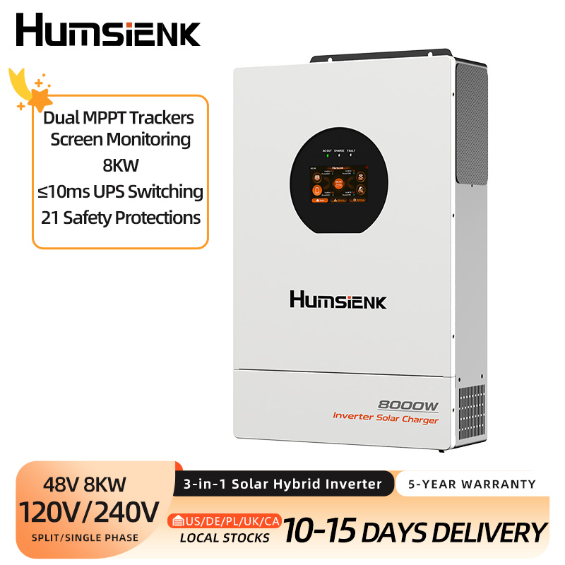 Mppt Hybrid Inverter 48V 8Kw 3 Phase - Humsienk 48V 8KW 3-in-1 Solar-Hybrid-Wechselrichter, Dual