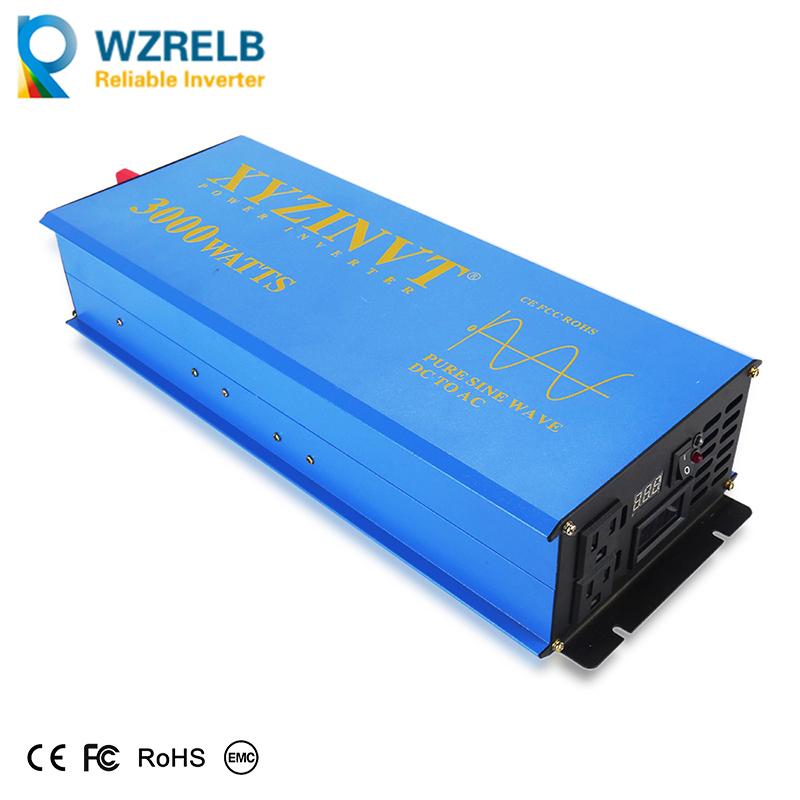 Inverter Pure Sine Wave 60Hz 120V 3000W - 3000 W Solar-Wechselrichter, 24 V, 220