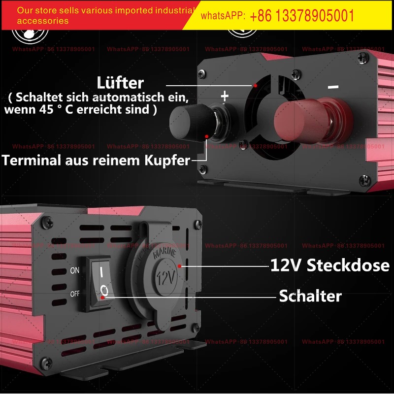12V zu 220V 4000W Spitzenleist – Power Inverter 12V 220V 4000W Continuous Bewertung und Preis