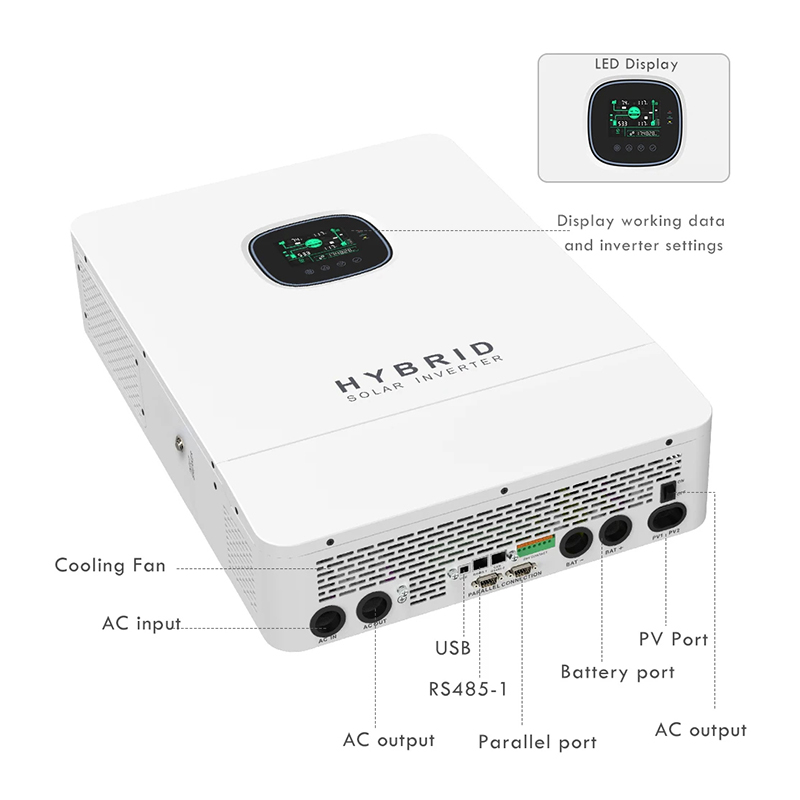 110V 220V Hybrid Off-Grid Sola – Split Phase Inverter 10Kw 110V 220V Bewertung und Preis