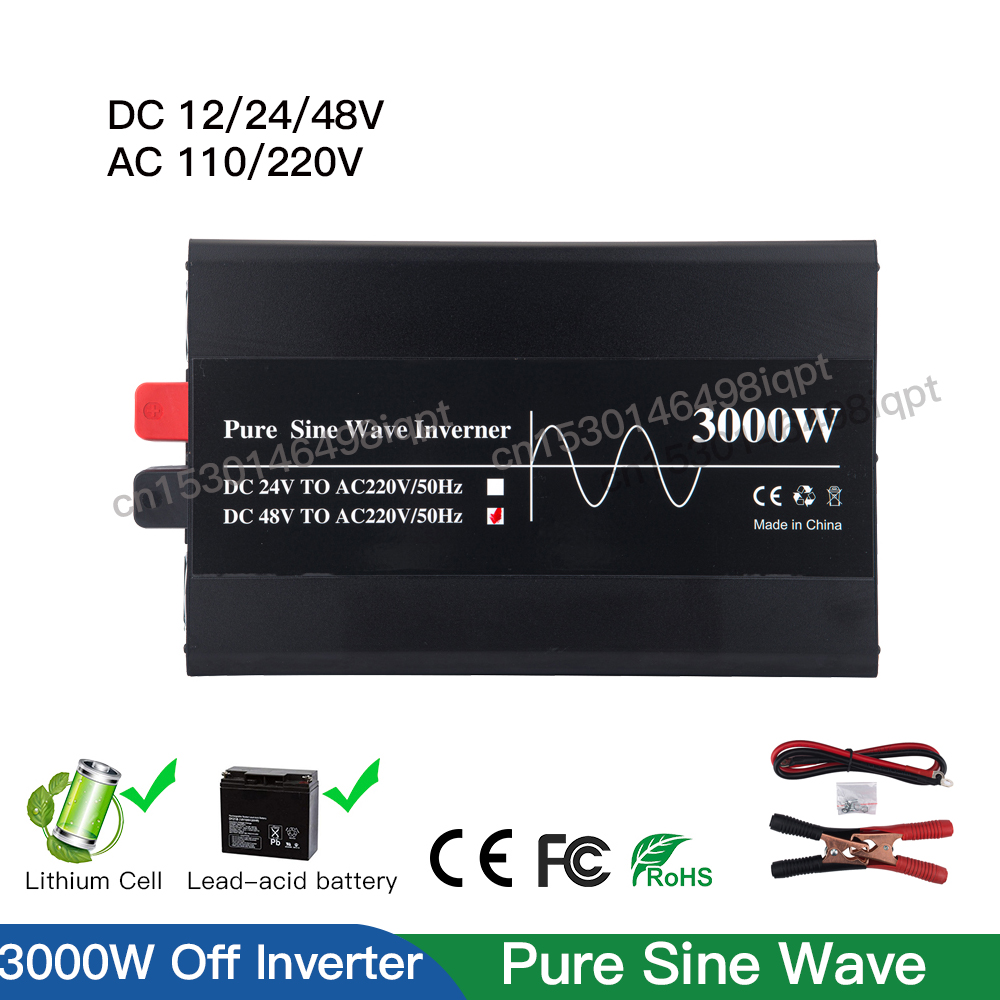 3000W 12V 24V 48V Off Grid Tie – Lifepo4 Solar Inverter 24V 3000W Bewertung und Preis