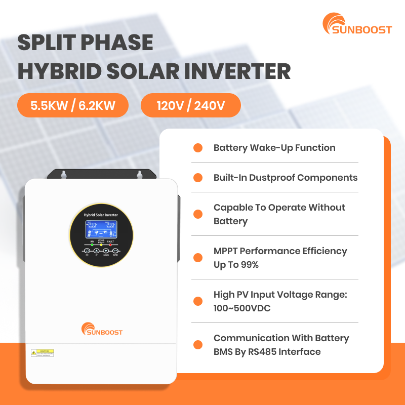 Sunboost 3Kw 4Kw 5000W 5,5Kw 6 – Hybrid Solar Inverter 5.5Kw Mppt 48V Bewertung und Preis