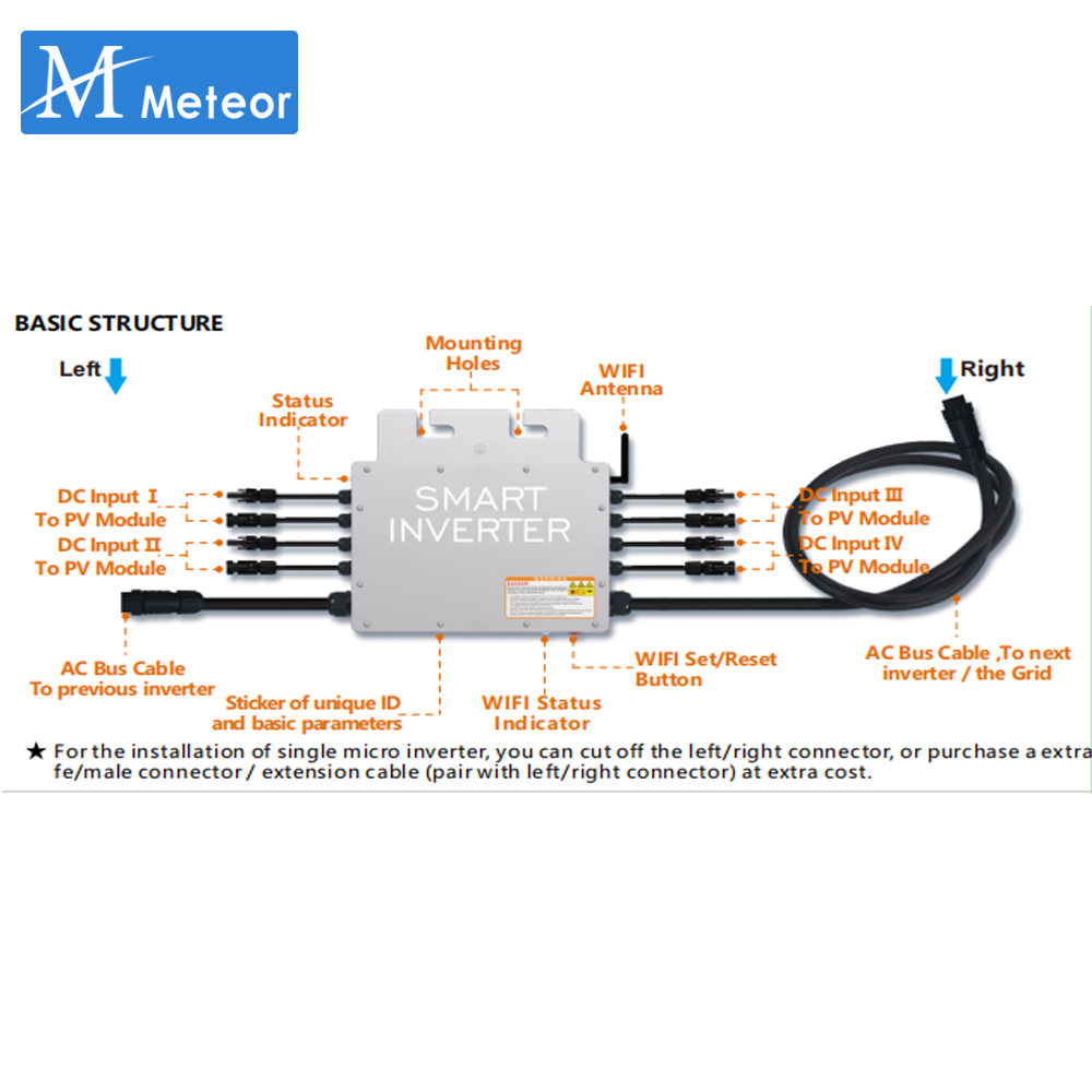 1200 W 1400 W Solar Grid Tie M – Micro Inverter 1400W Solar Grid Tie Bewertung und Preis