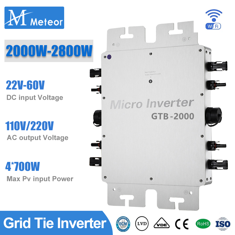 2000 W 2400 W 2800 W Mikro-Wec – Grid Tie Inverter Limiter 2000W Bewertung und Preis