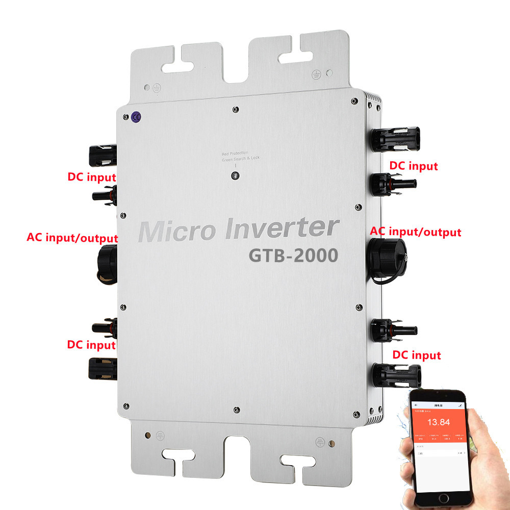 2000 W 2400 W 2800 W Mikro-Wec – Grid Tie Inverter Limiter 2000W Bewertung und Preis