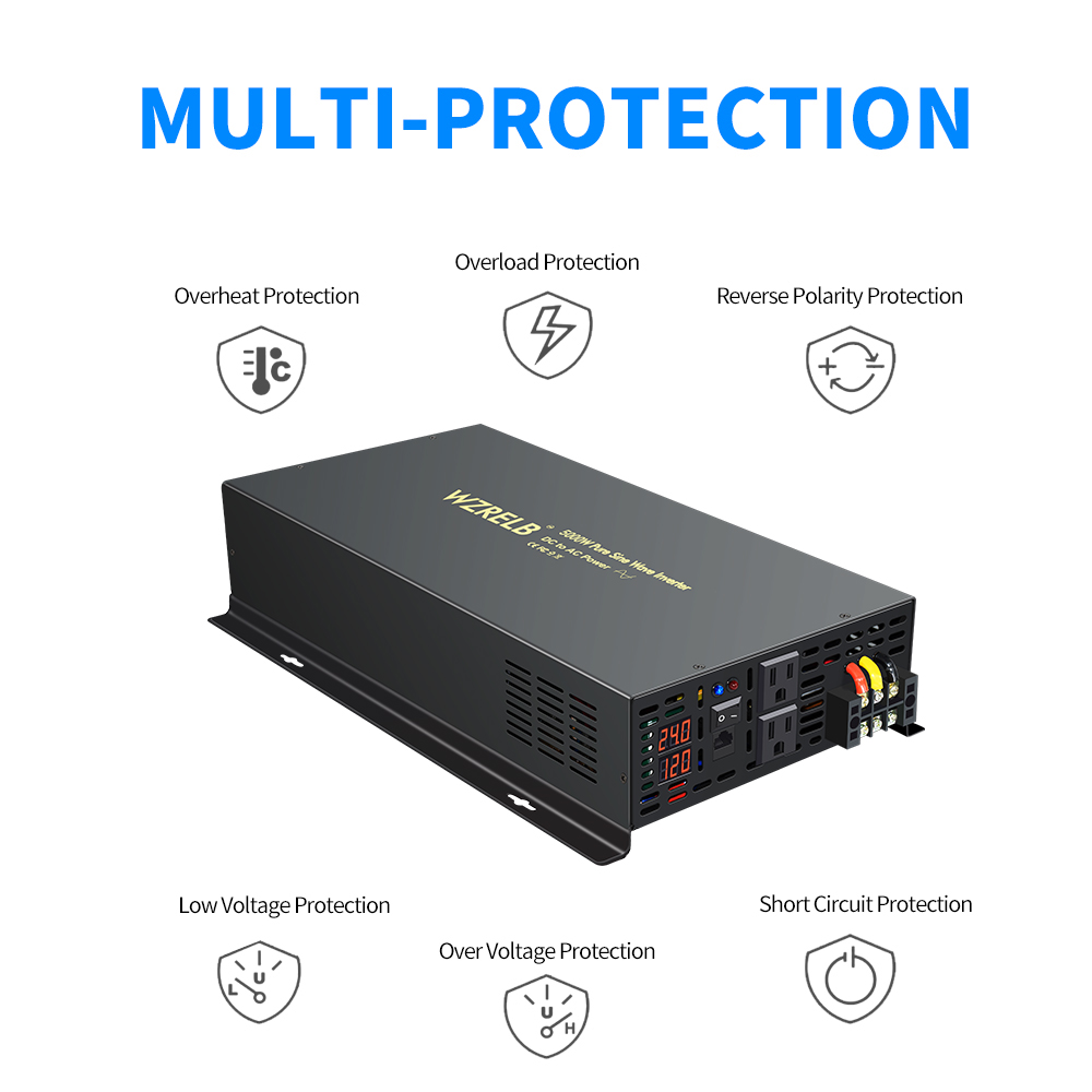 Zuverlässiger 5000-W-Solar-Wec – Pure Sine Wave Inverter 5000W 48V 220V Bewertung und Preis
