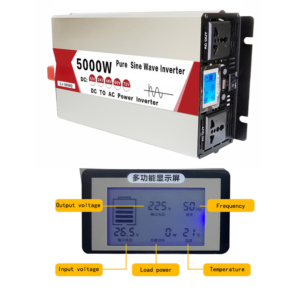 4000 W/5000 W/5500 W/3000 W Re – Inverter Pure Sine Wave 60Hz 120V 3000W Bewertung und Preis