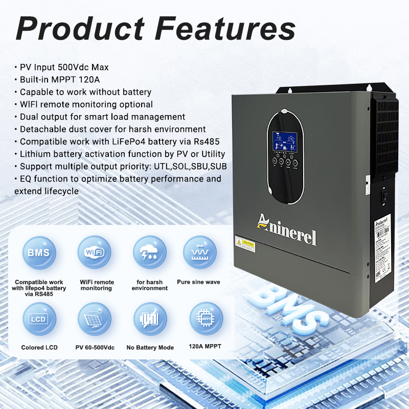 Aninerel 4200W 3KW 120V Hybrid – Inverter Pure Sine Wave 60Hz 120V 3000W Bewertung und Preis